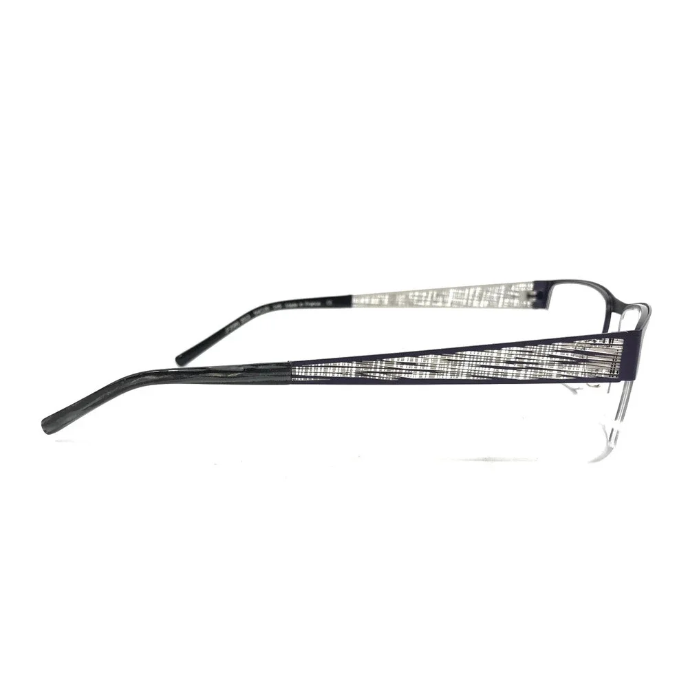 J.F. Rey Eyeglasses Frames JF2585 2013 Blue Silver Matte Woven Webbed 54-20-145